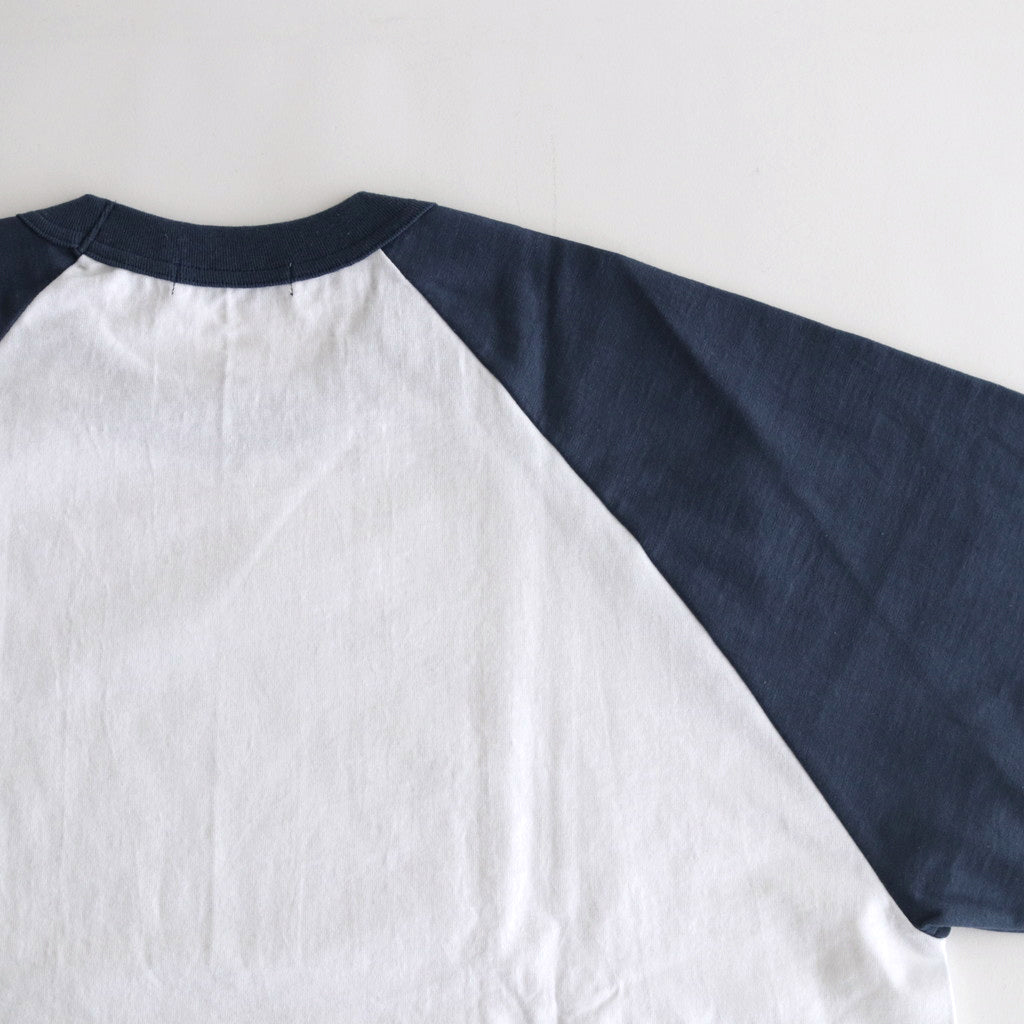 Raglan Sleeve Tee #WHITE×NAVY [TP233-70035]