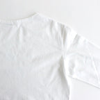 ORGANIC COTTON HIGH GAUGE JERSEY BOAT NECK L/S TEE #WHITE [A24SP01RT]