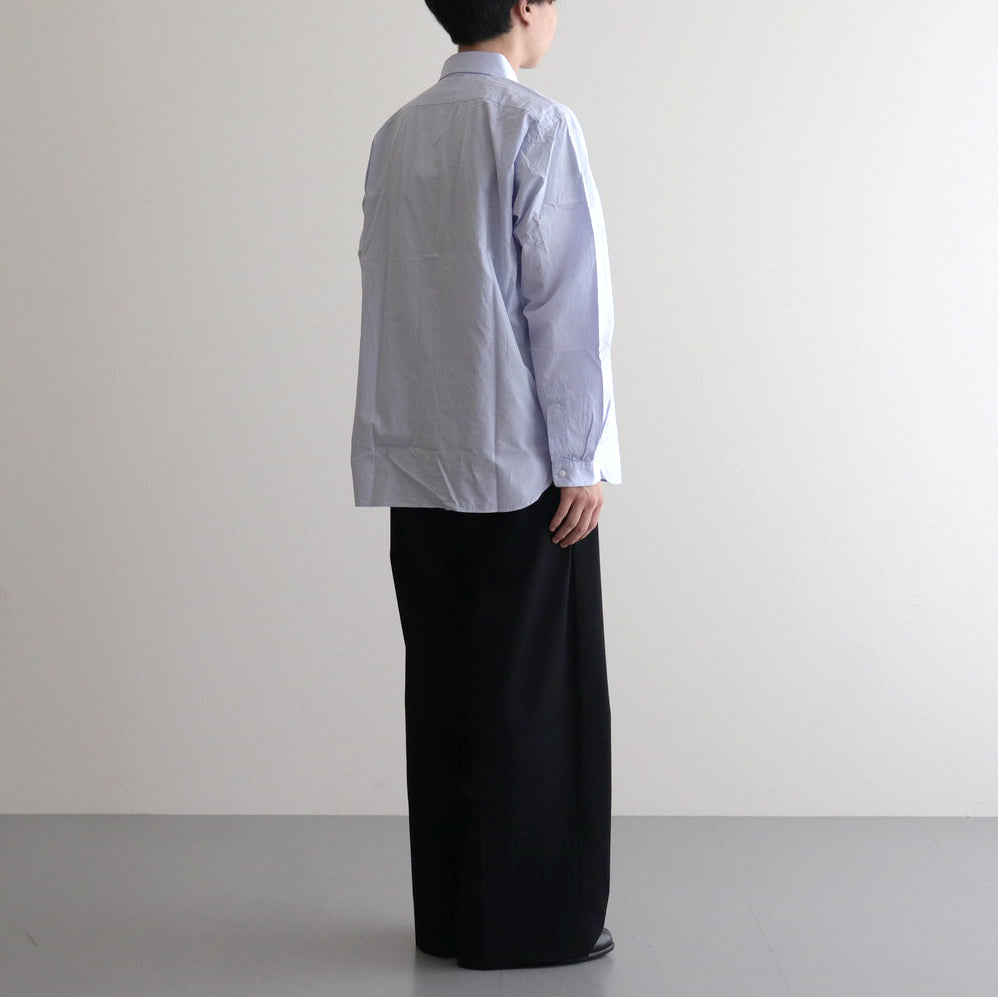 COMFORT SHIRT RELAX LONG #sax [14117]