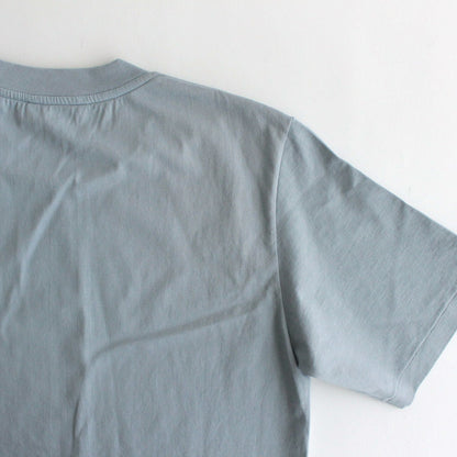 ORGANIC COTTON HIGH GAUGE JERSEY TEE #BLUE GRAY [A24ST02RT]