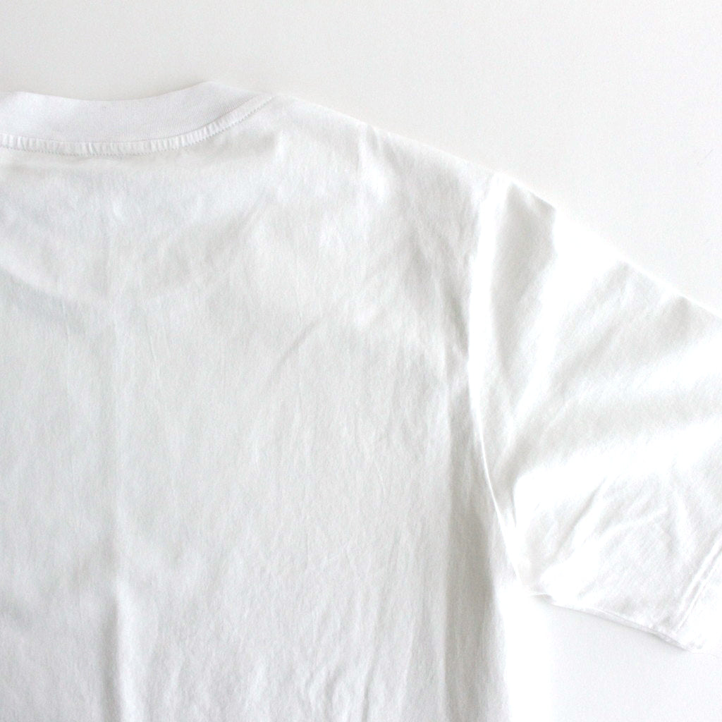 ORGANIC COTTON HIGH GAUGE JERSEY TEE #WHITE [A24ST02RT]