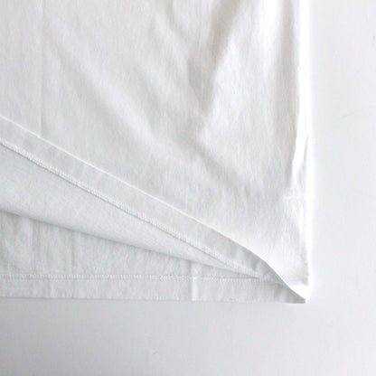 ORGANIC COTTON HIGH GAUGE JERSEY TEE #WHITE [A24ST02RT]