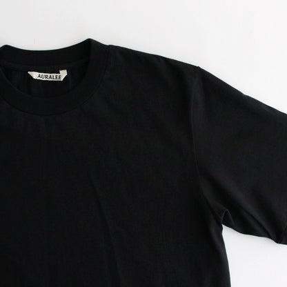 ORGANIC COTTON HIGH GAUGE JERSEY TEE #BLACK [A24ST02RT]