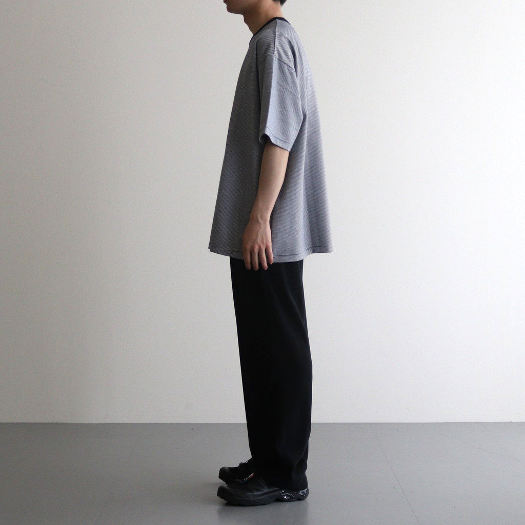 5P WIDE LEG STRAIGHT PANTS #BLACK [YK24SS0649P]