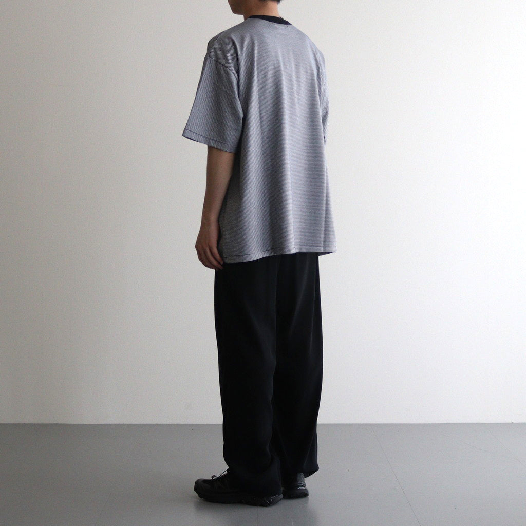 5P WIDE LEG STRAIGHT PANTS #BLACK [YK24SS0649P]