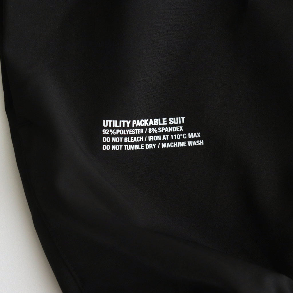 UTILITY PACKABLE SUIT #BLACK [FSW-23-ST_153]