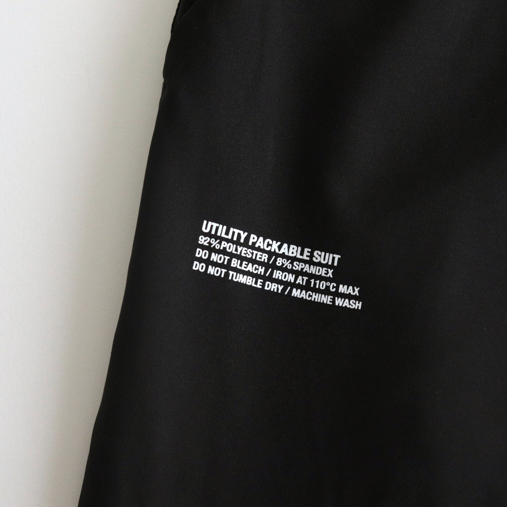 UTILITY PACKABLE SUIT #BLACK [FSW-23-ST_153]