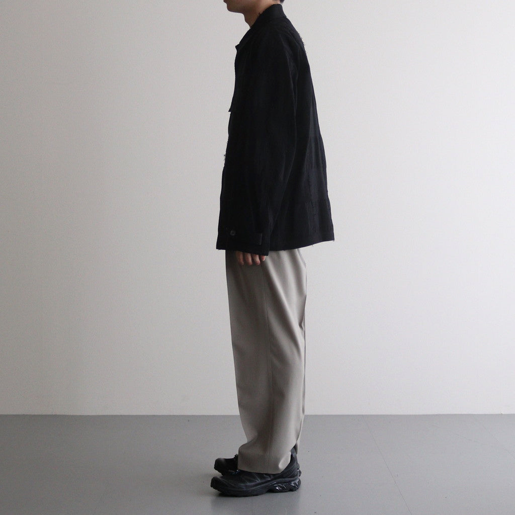 BLOCK-JACQUARD UTILITY JACKET #BLACK [YK24SS0613B]