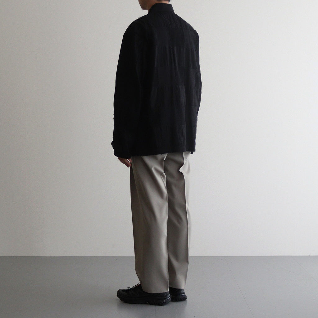 3PLEATED WIDE LEG TROUSERS #GREIGE [YK24SS0626P]