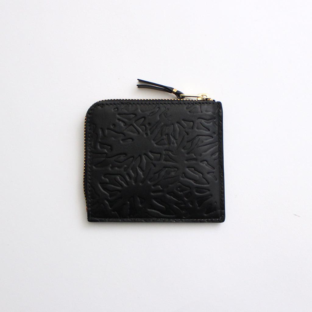 L-shaped ZIP wallet - EMBOSSED FOREST #BLACK [8Z-C031-051]