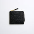 L-shaped ZIP wallet - EMBOSSED FOREST #BLACK [8Z-C031-051]