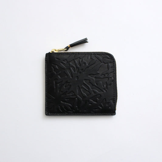 L-shaped ZIP wallet - EMBOSSED FOREST #BLACK [8Z-C031-051]