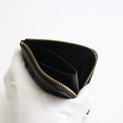 L-shaped ZIP wallet - EMBOSSED FOREST #BLACK [8Z-C031-051]