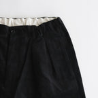 Corduroy Tuck Trousers #BLACK [TP233-40031]