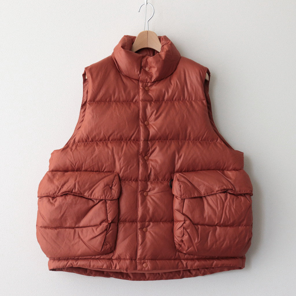 W's TECH BACKPACKER DOWN VEST #D.ORANGE [BW-24023WL]