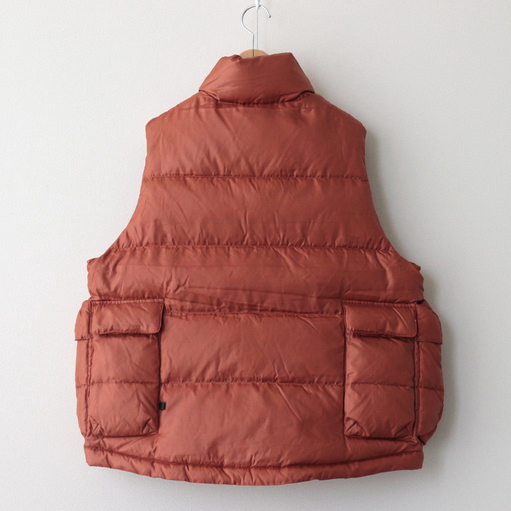 W's TECH BACKPACKER DOWN VEST #D.ORANGE [BW-24023WL]