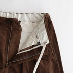 Corduroy Tuck Trousers #BROWN [TP233-40031]