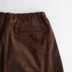 Corduroy Tuck Trousers #BROWN [TP233-40031]