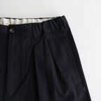 Cotton Chino Tuck Trousers #NAVY [TP233-40014]
