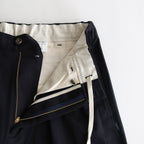 Cotton Chino Tuck Trousers #NAVY [TP233-40014]