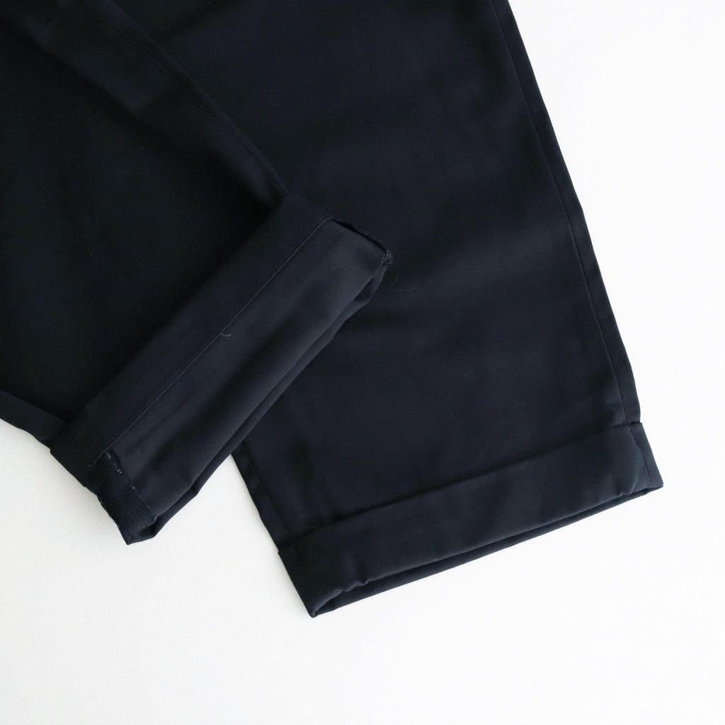 Cotton Chino Tuck Trousers #NAVY [TP241-40019B]