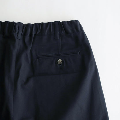 Cotton Chino Tuck Trousers #NAVY [TP241-40019B]