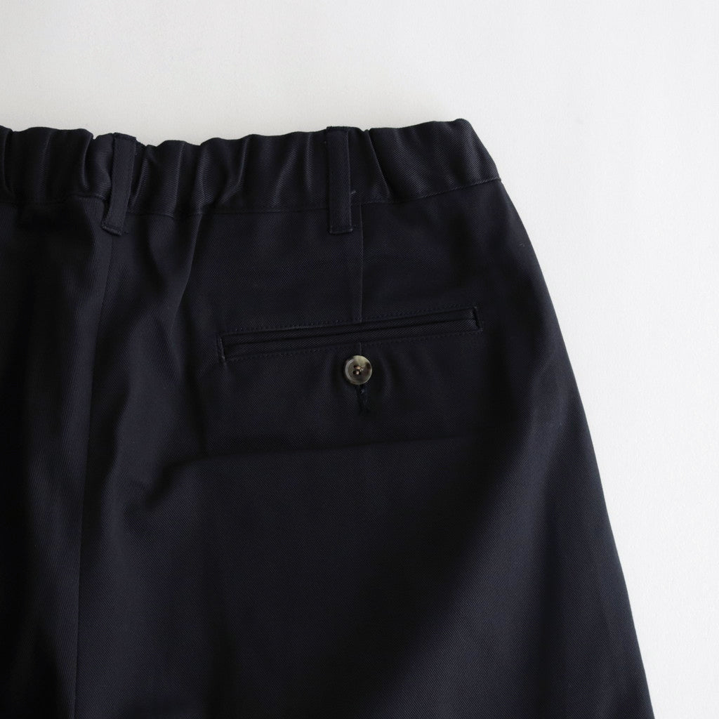 Cotton Chino Tuck Trousers #NAVY [TP233-40014]