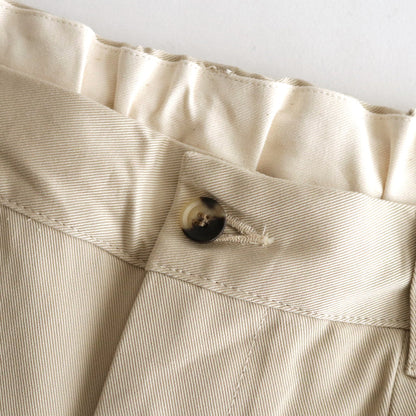 Cotton Chino Tuck Trousers #BEIGE [TP241-40019B]