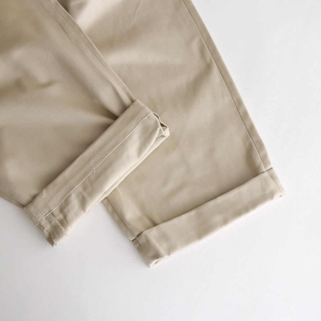 Cotton Chino Tuck Trousers #BEIGE [TP233-40014]