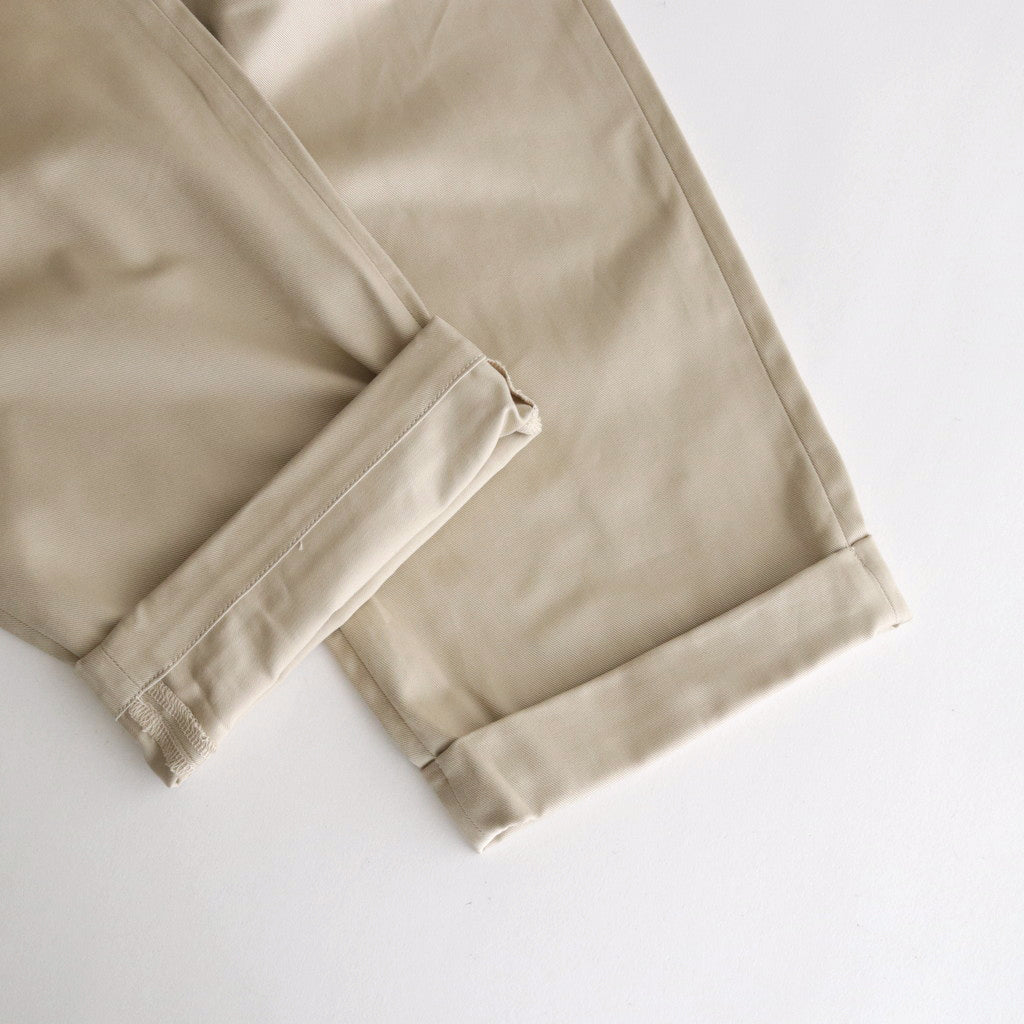 Cotton Chino Tuck Trousers #BEIGE [TP241-40019B]