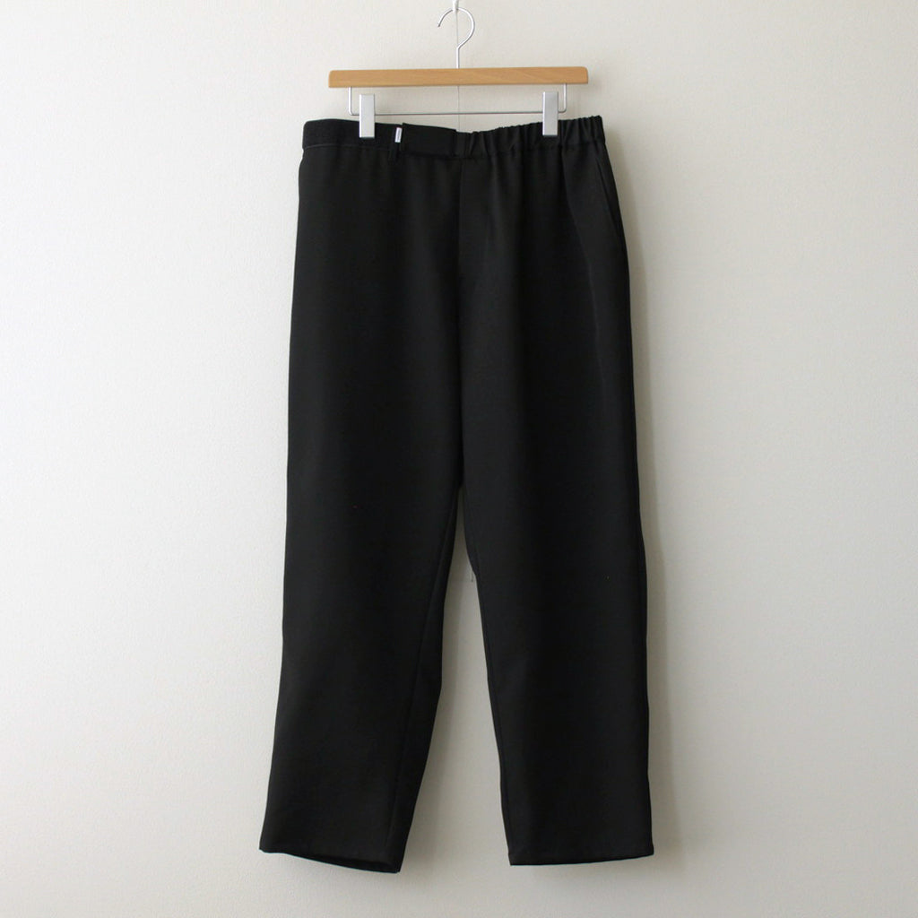 Scale Off Wool Wide Tapered Chef Pants #BLACK [GM241-40174B]