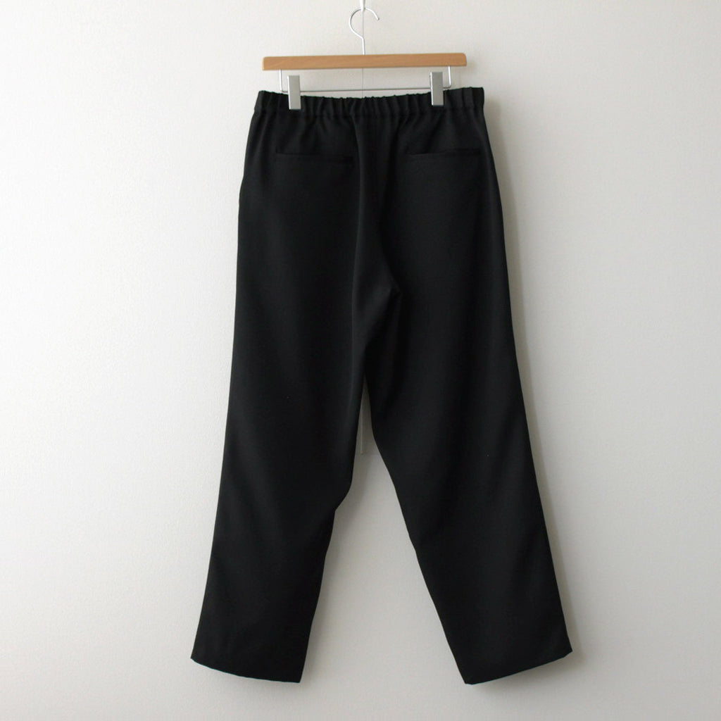 Scale Off Wool Wide Tapered Chef Pants #BLACK [GM241-40174B]