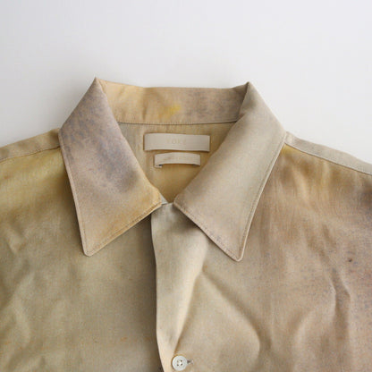 LANDSCAPE PRINTED OPEN COLLAR SHIRT #BEIGE [YK24SS0710SH]