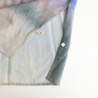 LANDSCAPE PRINTED OPEN COLLAR SHIRT #BEIGE [YK24SS0710SH]