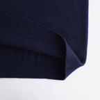 WOOL COTTON BRUSHED CREWNECK SWEATER #NAVY [KRAGSW0803]