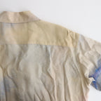 LANDSCAPE PRINTED OPEN COLLAR SHIRT #BEIGE [YK24SS0710SH]