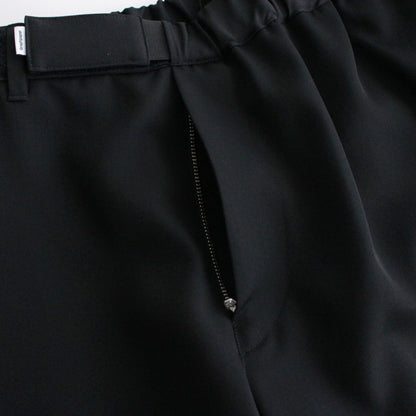 Scale Off Wool Wide Tapered Chef Pants #BLACK [GM241-40174B]