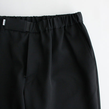 Scale Off Wool Wide Tapered Chef Pants #BLACK [GM241-40174B]