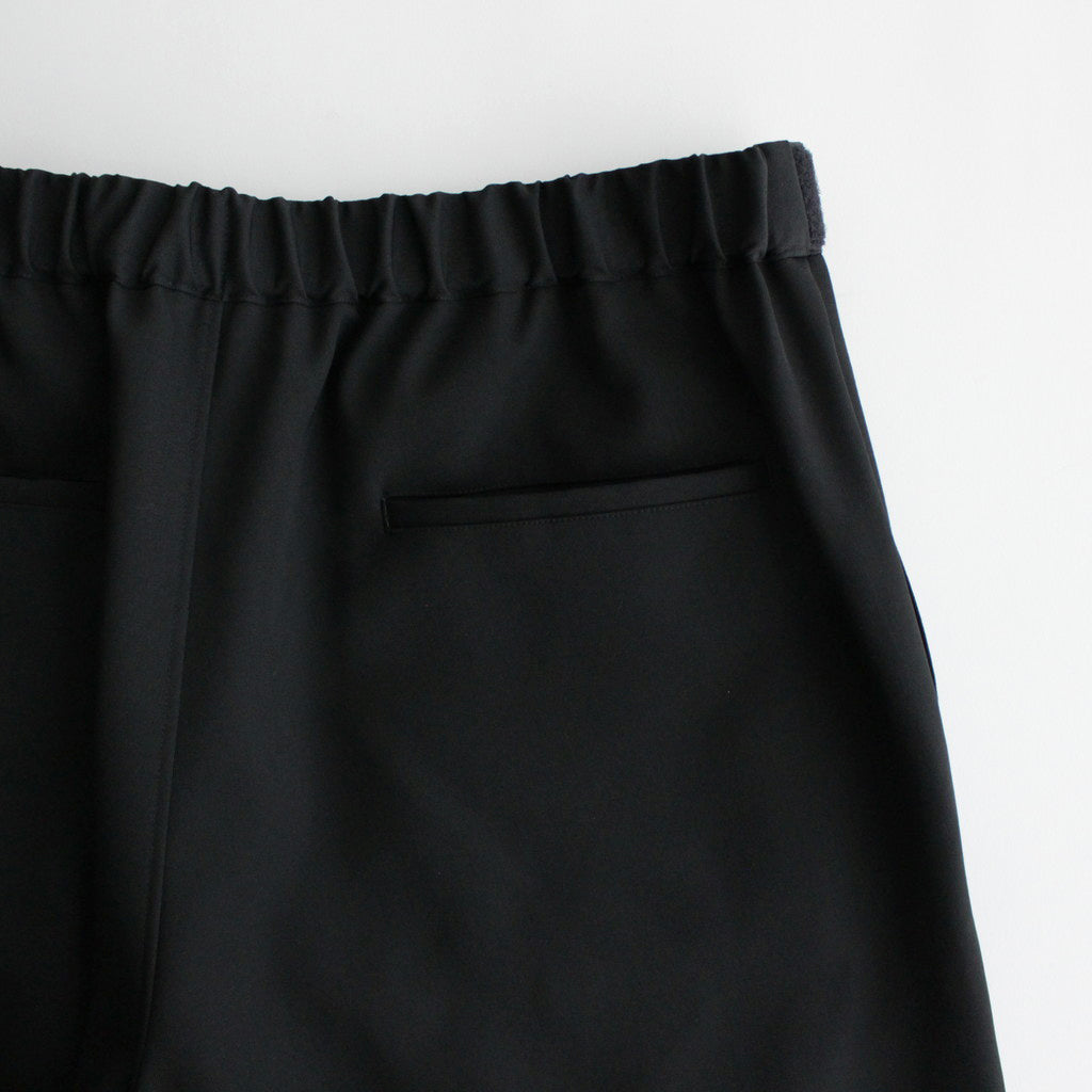 Scale Off Wool Wide Tapered Chef Pants #BLACK [GM241-40174B]
