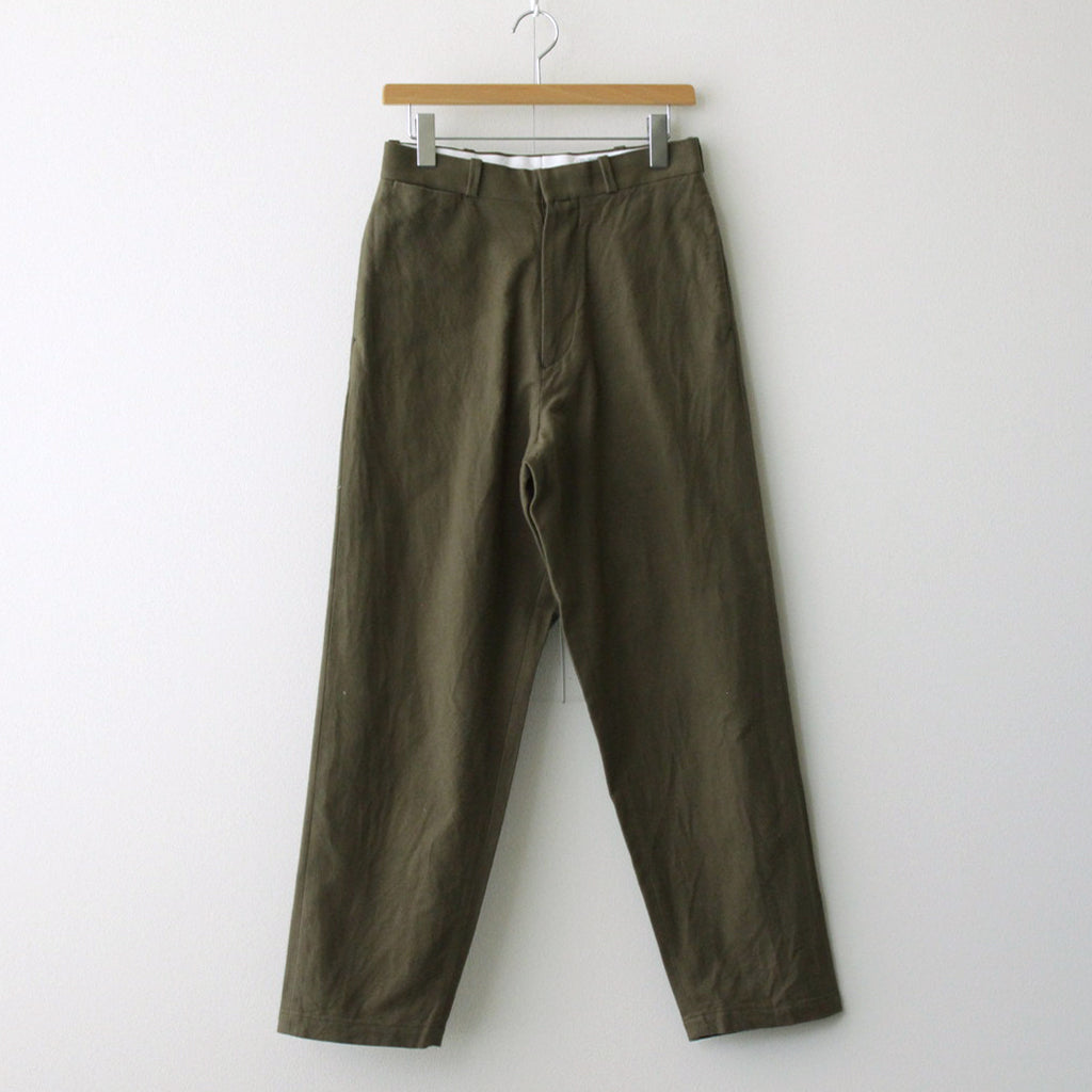 CHINO CLOTH PANTS WIDE TAPERED #olive [63659]