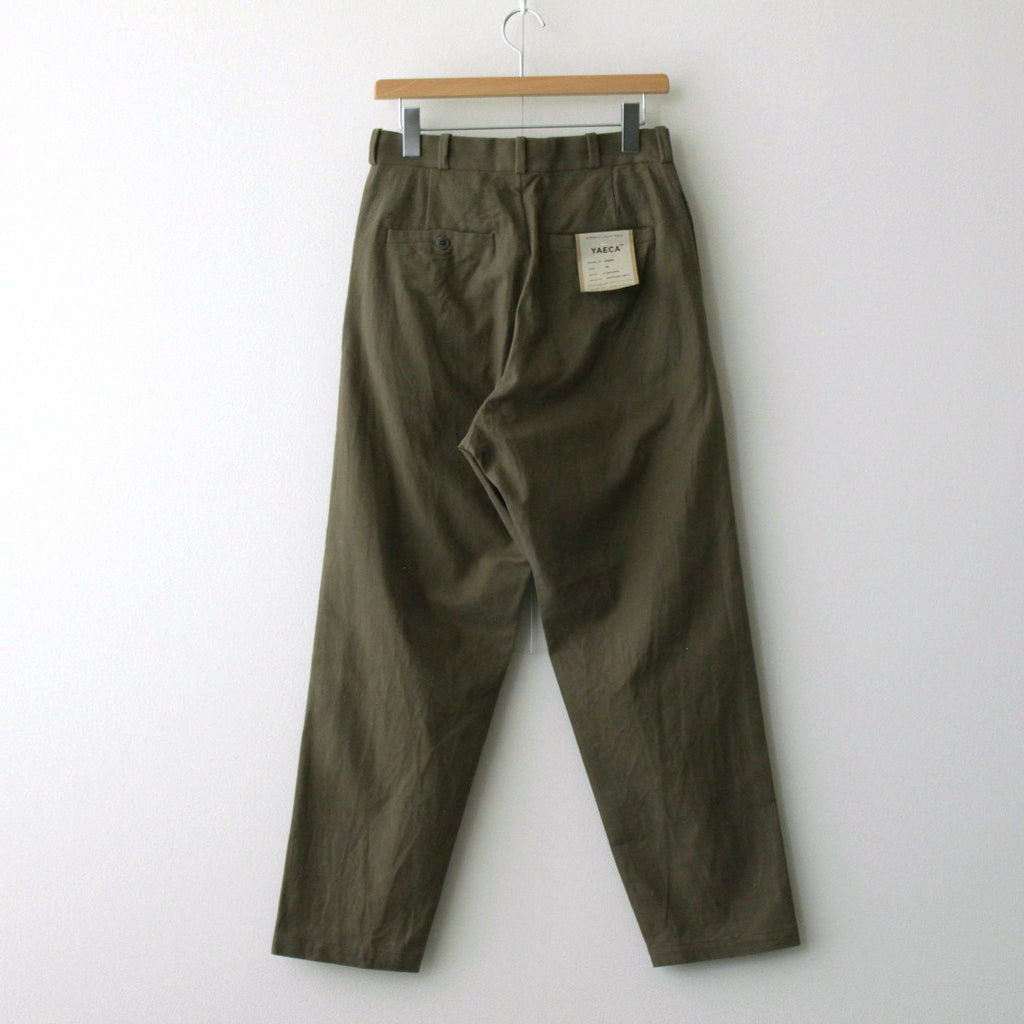 CHINO CLOTH PANTS WIDE TAPERED #olive [63659]