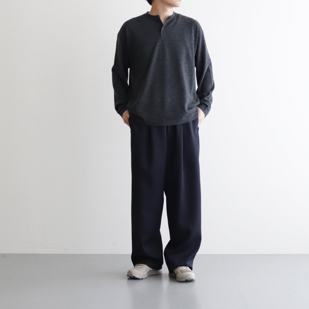 Wool Henley L/S #C.GRAY [2203-005]