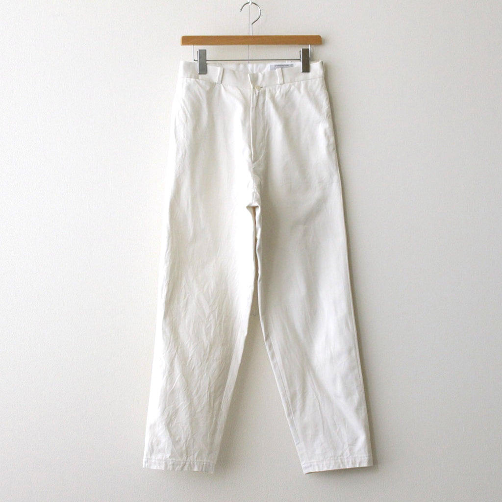 CHINO CLOTH PANTS WIDE TAPERED #off white [63658]