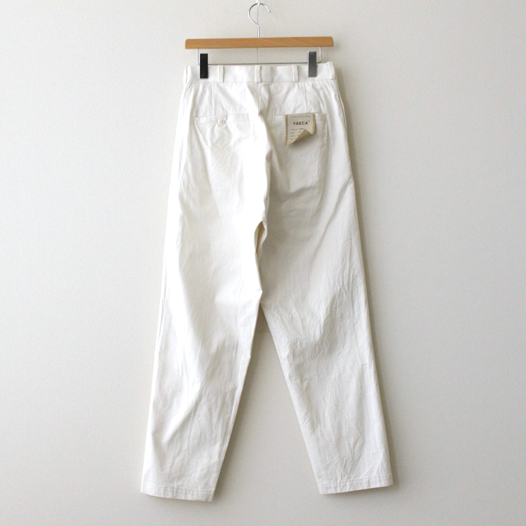 CHINO CLOTH PANTS WIDE TAPERED #off white [63658]