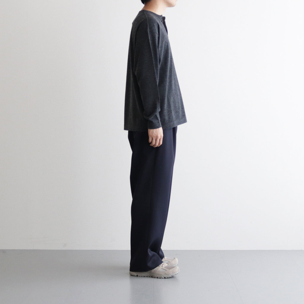 Wool Henley L/S #C.GRAY [2203-005]