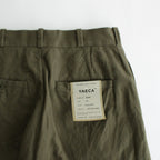 CHINO CLOTH PANTS WIDE TAPERED #olive [63659]