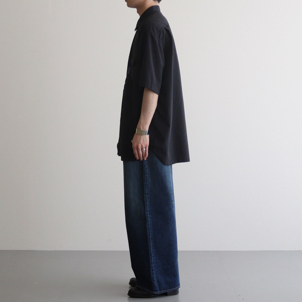 Nylon Typewriter S/S Shirt #BLACK [HM-B021-051]