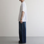 綿度詰天竺 製品プリント S/S Tシャツ #WHITE [HM-T103-051]