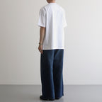 綿度詰天竺 製品プリント S/S Tシャツ #WHITE [HM-T103-051]