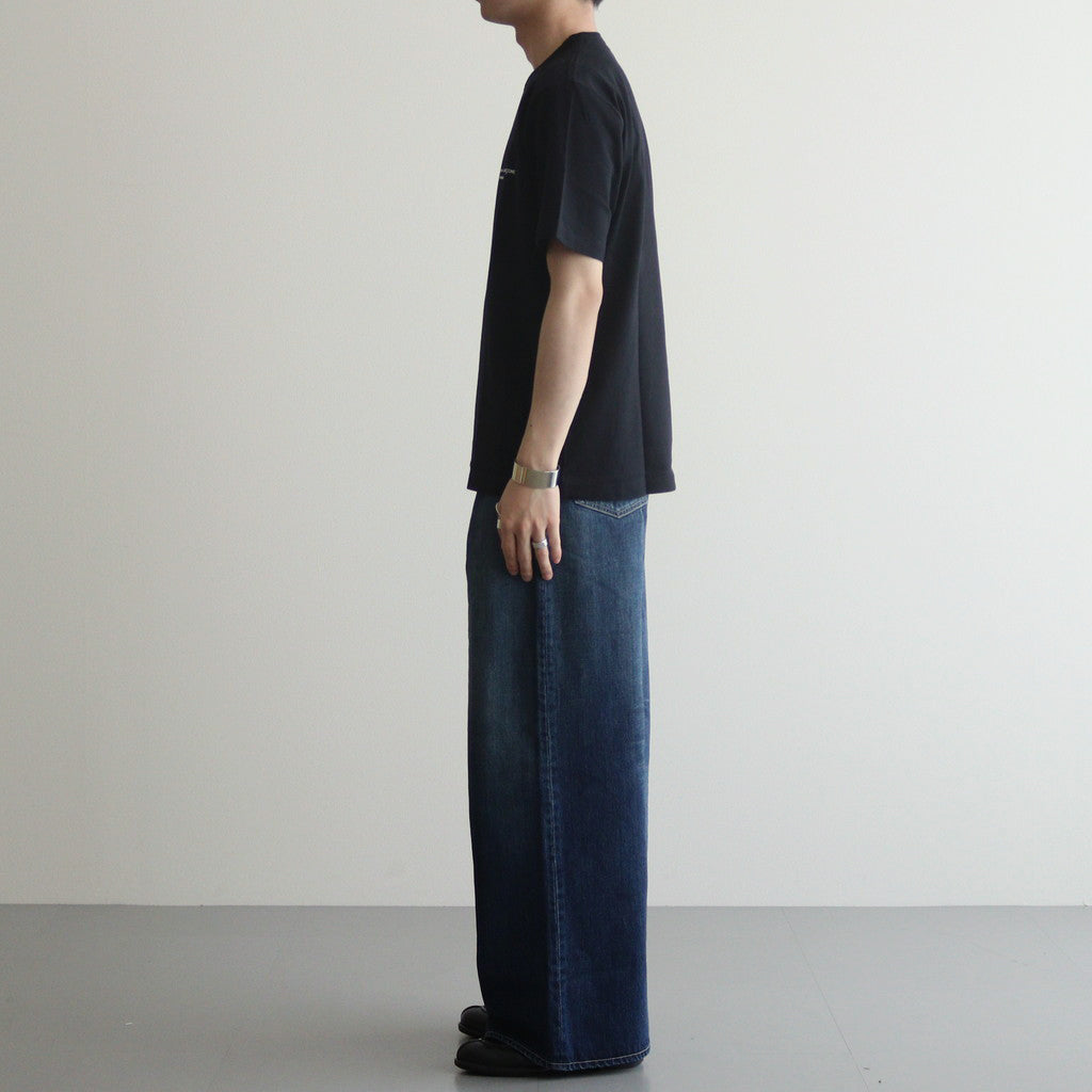 Cotton jersey product print S/ST shirt #BLACK [HM-T101-051]